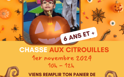 CHASSE AUX CITROUILLES – 6 ANS ET +